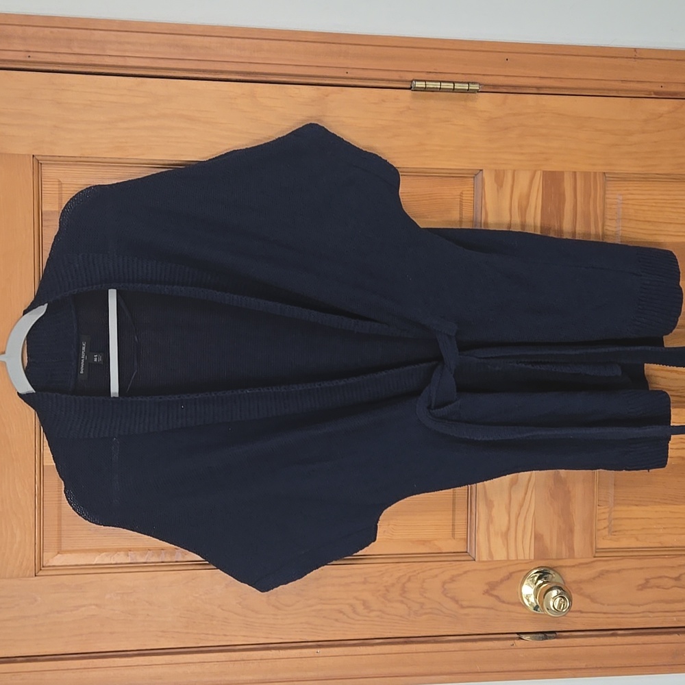 Banana Republic Belted Drop Shoulder Short Sleeve Knit Cardigan